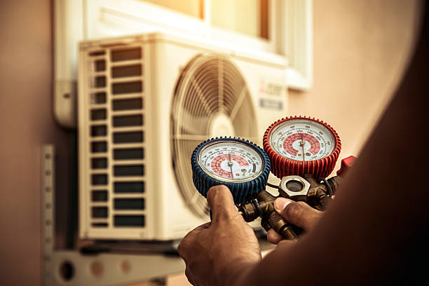 Professional Air Conditioning Service technician working in Ferndale, CA